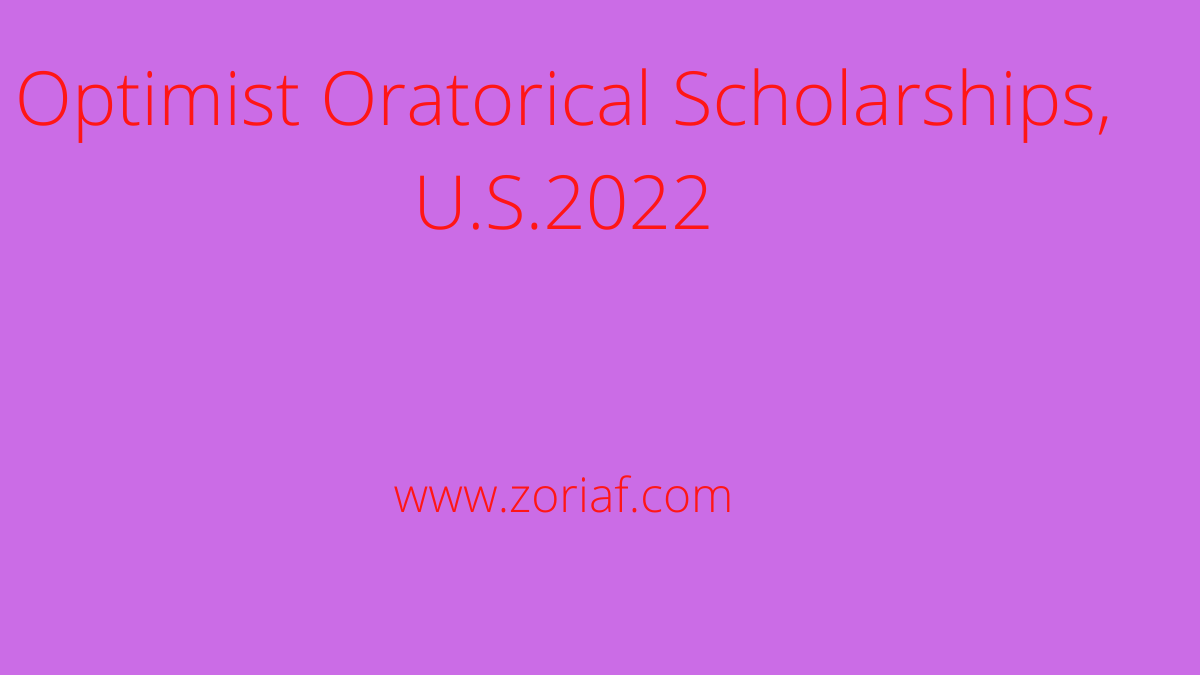 Optimist Oratorical Scholarships