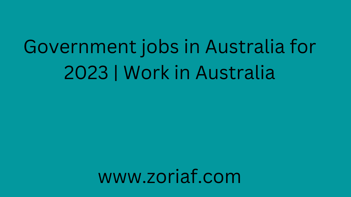 Government jobs in Australia